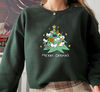 Merry Catmas Sweatshirt, Funny Christmas Sweat, Holiday Crewneck, Meowy Christmas, Cute Cat Sweater - 2.jpg