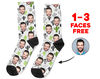 Custom Face Socks, Personalized Photo Socks, Cactus Picture Socks, Face on Socks, Customized Funny Photo Gift For Her, Him or Best Friends - 1.jpg