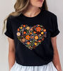 Flower Heart Shirt, Wildflower Tshirt, Gift for Women, Ladies Shirts, Best Friend Gift, Wild Flowers Shirt, Floral Tshirt, Flower Shirt - 4.jpg