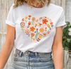 Flower Heart Shirt, Wildflower Tshirt, Gift for Women, Ladies Shirts, Best Friend Gift, Wild Flowers Shirt, Floral Tshirt, Flower Shirt - 6.jpg