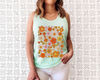 Retro Flower Tank Top, Wildflower Tank Tee, Wild Flowers Womens Top, Floral Tank Top, Gift for Women, Ladies Tank Top, Best Friend Gift - 8.jpg