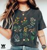 Wildflower Tshirt, Wild Flowers Shirt, Floral Tshirt, Flower Shirt, Oversized Women Tee, Ladies Shirts, Best Friend Gift - 1.jpg