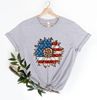 America Sunflower Shirt, Sunflower Flag Gift Shirt,Leopard Sunflower 4Th Of July Shirt, 4Th Of July Flag Gift Shirt, Independence Shirt, - 3.jpg