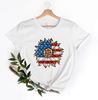 America Sunflower Shirt, Sunflower Flag Gift Shirt,Leopard Sunflower 4Th Of July Shirt, 4Th Of July Flag Gift Shirt, Independence Shirt, - 5.jpg