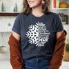 Snowflake Shirt, Christmas T-Shirt, Christmas Shirt, Holiday Party Funny Shirt, Women Christmas Shirt, Snowflake Winter Christmas Shirt - 4.jpg