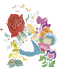 Disney Alice In Wonderland Alice In The Flowers  png, sublimation, digital download.pngDisney Alice In Wonderland Alice In The Flowers  png, sublimation, digita