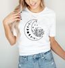Floral Moon Shirt, Moon Shirt, Moon Wildflower Shirt, Moon Phases Shirt, Moon Boho Shirt, Astronomy T-Shirt, Celestial Shirt - 2.jpg