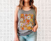 Retro Flower Tank Top, Wildflower Tank Tee, Wild Flowers Womens Top, Floral Tank Top, Gift for Women, Ladies Tank Top, Best Friend Gift - 2.jpg