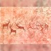 Drawing-of-a-prehistoric-hunters-is-a-modern-abstract-watercolor-drawing-on-paper-Painting-for-interior-as-a-gift-deer-hunting-by-prehistoric-man.jpg