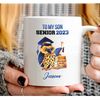 Personalized Gift Coffee Mug, Gift To My Son Senior Class Of 2023 Gift Custom Mug, Graduation Gift him Printed Ceramic White Mug 11 15 oz - 1.jpg