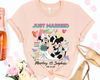 Personalized Retro 80s Just Married Mickey And Minnie Matching Tee  Custom Husband And Wife Shirt  Disney Wedding Anniversary T-shirt - 4.jpg