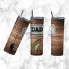 20 oz Skinny Tumbler Sublimation Funny Fishing wrap, straight template Fathers Day Design, Dad Fishing Tumbler digital download PNG Rustic.jpg