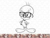 Looney Tunes Tweety Bird Nerdy Portrait png, sublimation, digital download .jpg