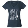 I May be Old but I Got to See All The Cool Bands Women's V-Neck T-Shirt Slim Fit - 2.jpg