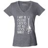 I May be Old but I Got to See All The Cool Bands Women's V-Neck T-Shirt Slim Fit - 5.jpg