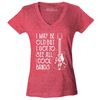 I May be Old but I Got to See All The Cool Bands Women's V-Neck T-Shirt Slim Fit - 7.jpg