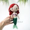 Ariel the little mermaid crochet amigurumi, amigurumi mermaid princess doll, stuffed plushies doll, crochet doll for sale, baby shower gift (3).jpg