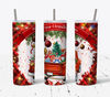 Merry Christmas Red Truck Buffalo Red Plaid, Christmas Tumbler, Christmas Skinny Tumbler.Jpg