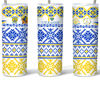 Ukrainian Embroidery With Peace Message Tumbler, Ukrainian Embroidery With Peace Message Skinny Tumbler.Jpg