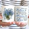 Blue daisy, Butterfly painting, Signs from heaven show up to remind love never dies - Heaven White Mug_3848.jpg