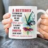 Butterfly watercolor painting, Your spirit is always with me, forever in my heart - Heaven White Mug_9435.jpg