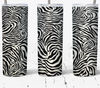 Zebra Print Tumbler, Zebra Print Skinny Tumbler.Jpg