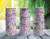 Hippie Music Lover 20oz Straight Tumbler Wrap Seamless Design PNG.jpg