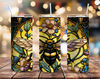 Honey Bee 20oz Straight Tumbler Wrap Seamless Design PNG.jpg