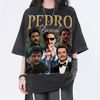 Pedro Pascal Vintage Washed Shirt, Actor Retro 90s T-Shirt, Fans Gift For Women, Tribute Celebrity Shirt For Men - 1.jpg