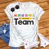 Middle School Team Back To School First Grade Teacher Novelty Graphic Unisex V Neck Graphic Tee T-Shirt - 1.jpg