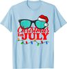 Christmas In July Santa Hat Sunglasses Summer Celebration T-Shirt - 41699 - 2.jpg