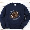 Classy Until Kickoff Crewneck Sweatshirt (White Font)  Football Shirt for Her  Womens Leopard Football Shirt - 3.jpg