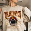 Vintage Style Washington Football Crewneck Sweatshirt  T Shirt, Washington Football Sweatshirt, Washington Football Fan, Sunday Uni Hoodie - 2.jpg