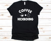 Coffee + Kickboxing Shirt, Gift For Women Kickboxers, Combat Sports, Fighting Sports, Boxing Glove, Kicking Graphic, Punching, Coffee Lover - 1.jpg