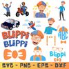 Blippi LOGOS SVG and png.png