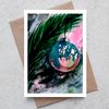 Winter 14 Winter 13 Original watercolor painting postcard new year  Christmas tree branch spruce toys_2.jpg