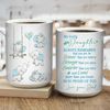 Dad to daughter, Elephant drawing, Cute baby elephant, You are braver than you believe - Family White Mug_2348.jpg