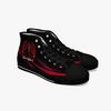 Death Note Kira Red Black High Canvas Shoes for Fan, Death Note Kira Red Black High Canvas Shoes Sneaker