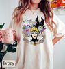 Retro Floral Disney Villains Comfort Colors Tee, Perfect Wicked Shirt, The Bad Witches Club Shirt, Maleficent, Evil Queen, Ursula, Women's - 1.jpg