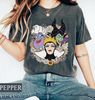 Retro Floral Disney Villains Comfort Colors Tee, Perfect Wicked Shirt, The Bad Witches Club Shirt, Maleficent, Evil Queen, Ursula, Women's - 2.jpg