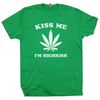 Funny Marijuana T Shirt St Patricks Day T Shirt Kiss Me I'm Highrish T Shirt Irish 420 Weed Stoner T Shirt Wake and Bake Tee For Mens Womens - 2.jpg