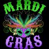 Mardi Gras Shirts Long Sleeve w Awesome Mask and Feathers.jpg