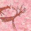 Drawing-of-a-prehistoric-hunters-is-a-modern-abstract-watercolor-drawing-on-paper-Painting-for-interior-as-a-gift-deer-hunting-by-prehistoric-man.jpg