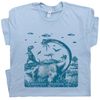 Montana Dinosaur Shirts Weird UFO Shirts Cool Dinosaur T Shirts for Men Women Vintage Jurassic TShirt Park T Rex Shirt Flying Saucer Tee - 1.jpg