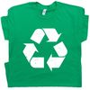 Recycle T Shirt Recycling Logo T Shirt Vintage Recycle Symbol Graphic Tee Mens Womens Retro Recycle Logo TShirt 80s Karma Kids Green - 1.jpg