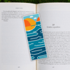 embroidery pattern bookmark sunset