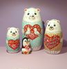 A cute matryoshka doll in the shape of bears and a cute penguin  (19).jpg