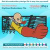 Anime-Inspired One Punch Man Embroidery Design File main image - This anime embroidery designs files featuring One Punch Man from One Punch Man . Digital downlo