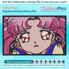 Anime-Inspired Sailor Moon Embroidery Design File main image - This anime embroidery designs files featuring Sailor Moon from Sailor Moon . Digital download in 