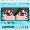 Anime-Inspired Yor Forger Embroidery Design File main image - This anime embroidery designs files featuring Yor Forger from Spy X Family. Digital download in DS